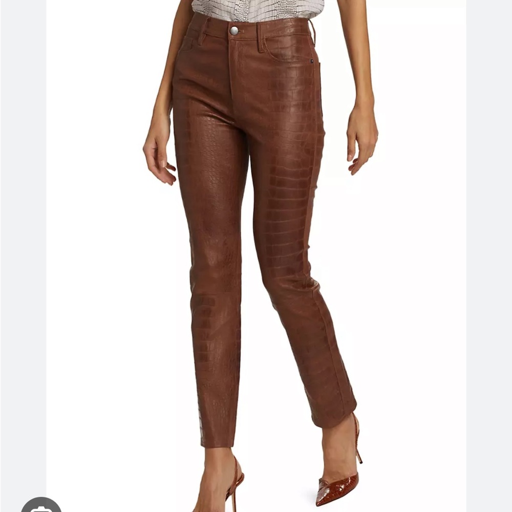 NWOT Frame Le Sylvie Leather pants sz 27 - Picture 3 of 12